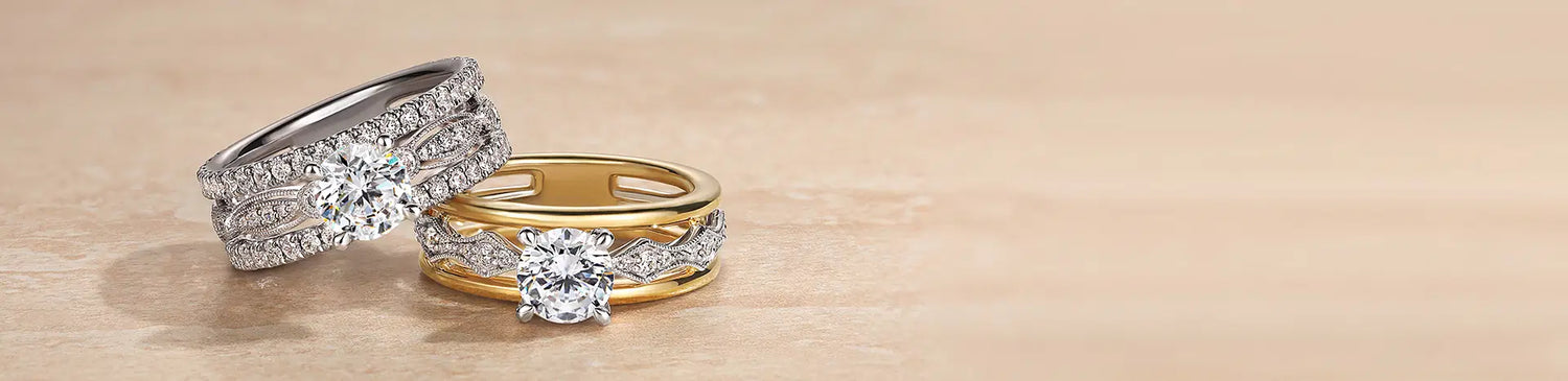 Wide Band Engagement Rings