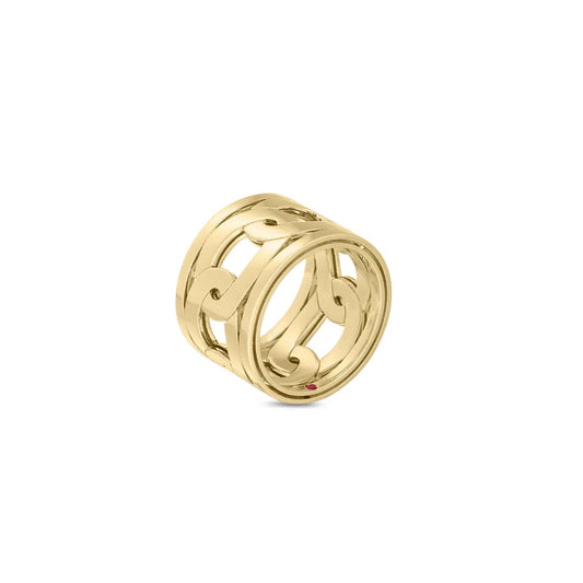Roberto Coin 18K Yellow Gold Navarra Wide Ring
